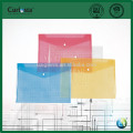 Clear PP Mesh File Bag With Plastic Button